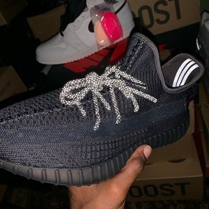 Yeezy 350 black non reflective